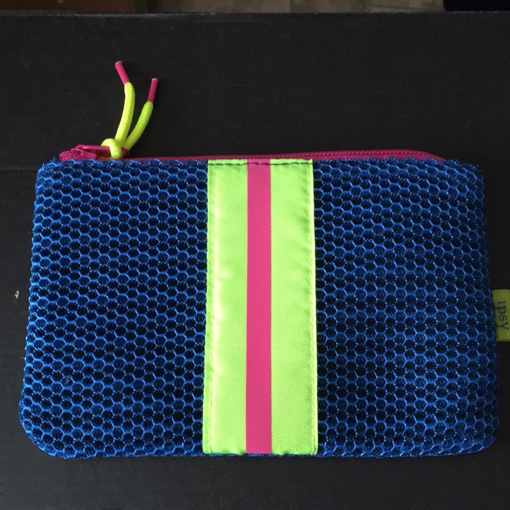 New Mesh Sports Style Neon Makeup Bag